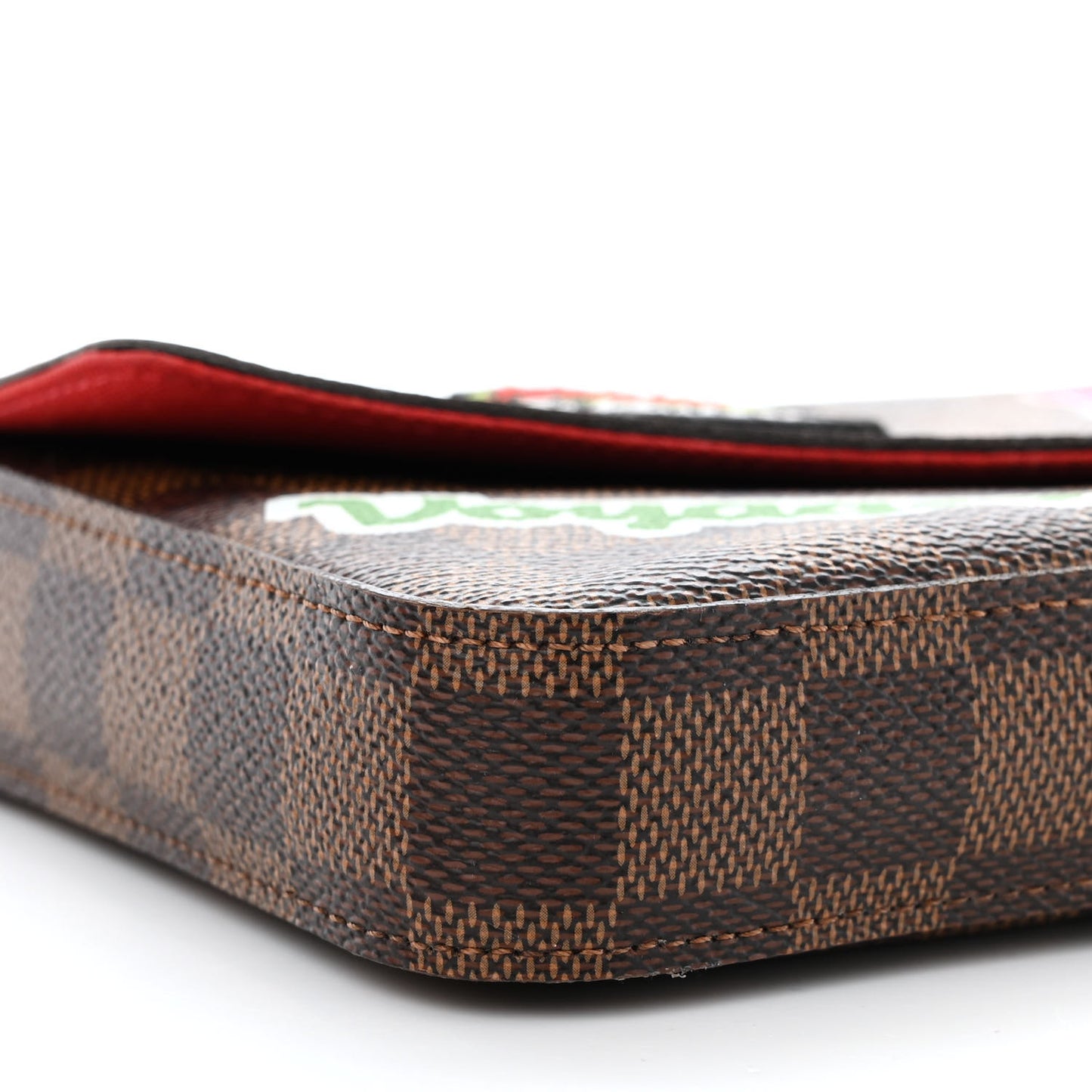 Damier Ebene LV Stories Pochette Felicie Chain Wallet