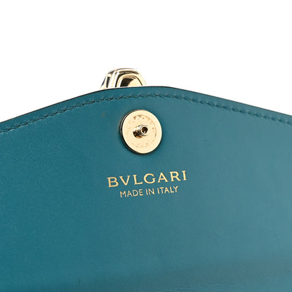 Bulgari Calfskin Serpenti Forever Chain Wallet Blue 6 of 13