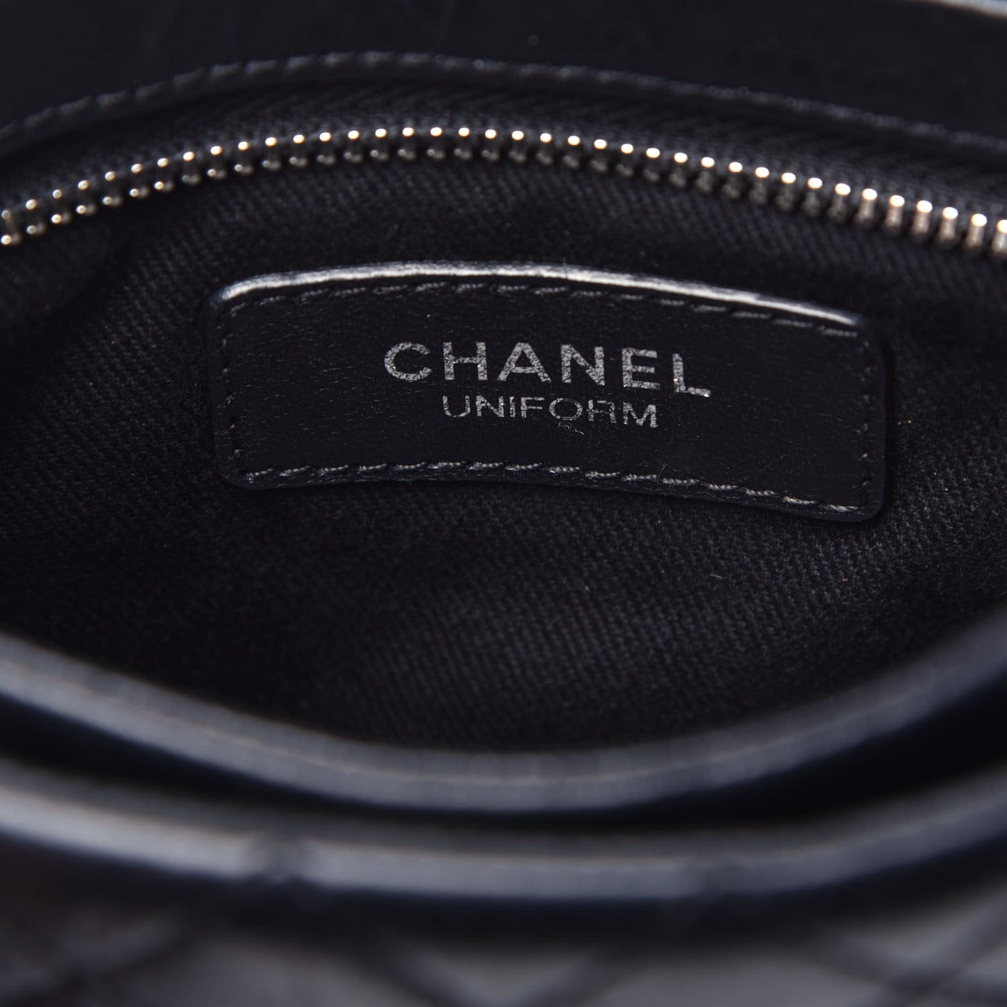 Calfskin Quilted Crossbody Bag Black