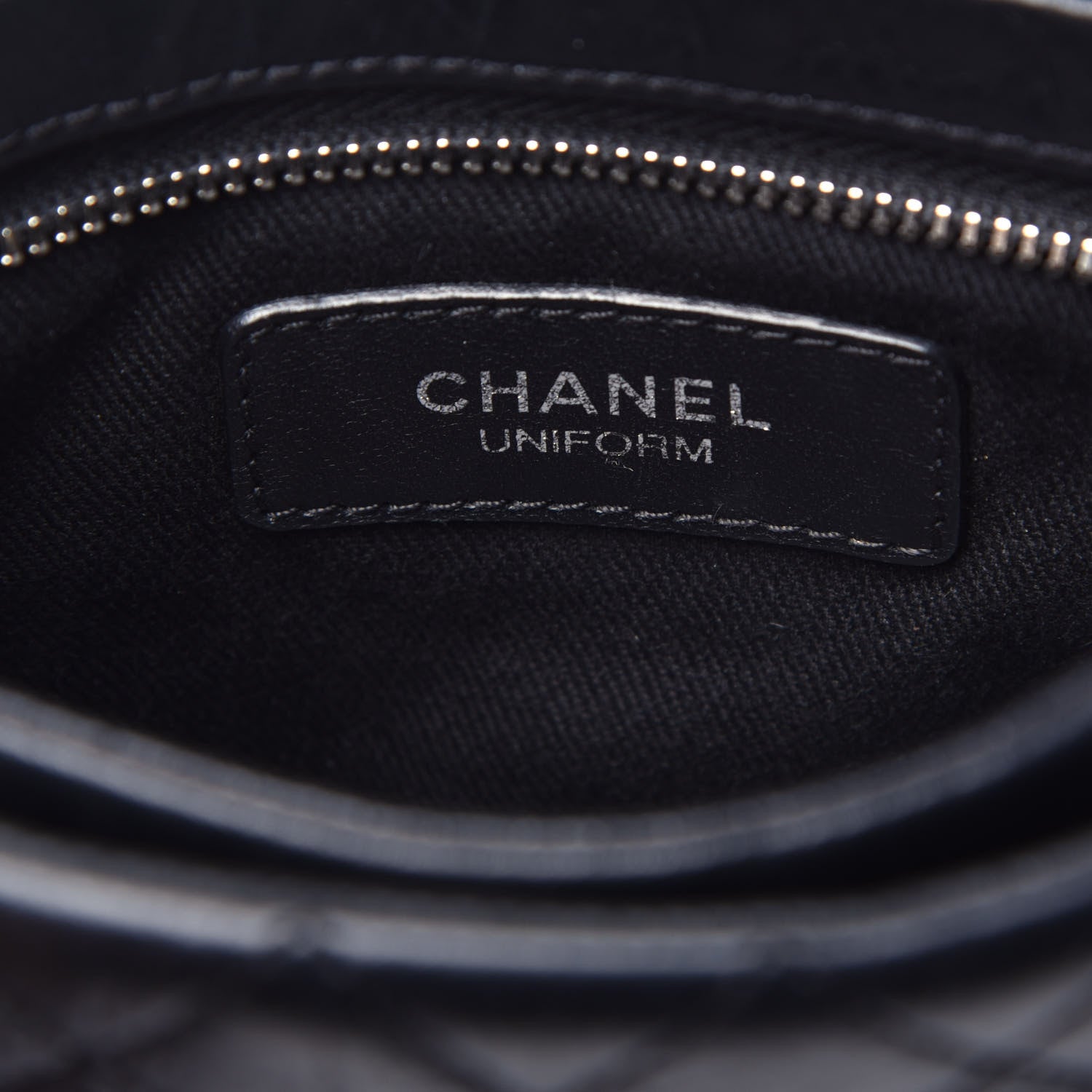 Chanel Calfskin Quilted Crossbody Bag Black 6 of 10