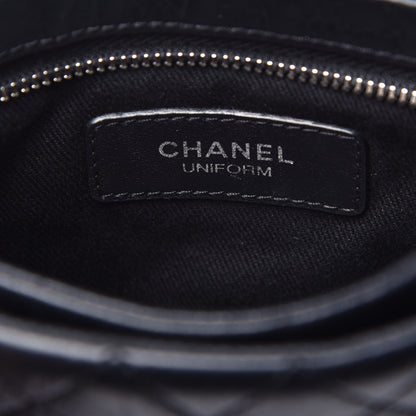 Chanel Calfskin Quilted Crossbody Bag Black 6 of 10