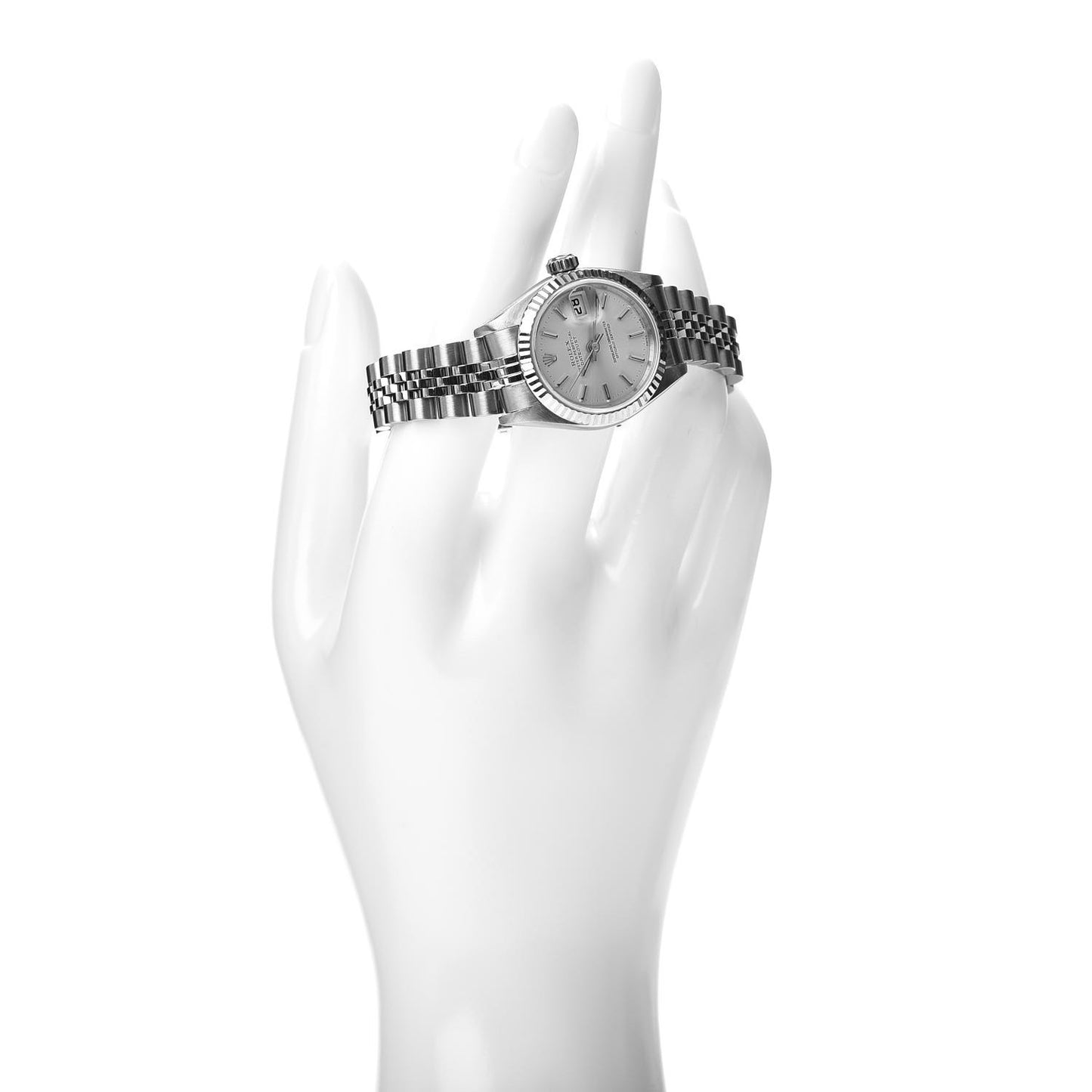 Stainless Steel 18K White Gold 26mm Oyster Perpetual Datejust Watch Silver 79174