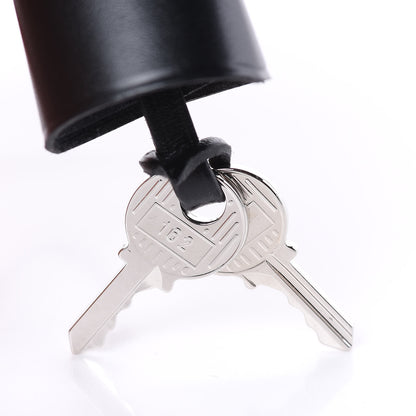 Hermes Barenia Lock and Key Clochette Set Black 4 of 5