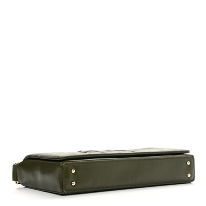 Chanel Lambskin Quilted CC Chocolate Bar Flap Green 4 of 12