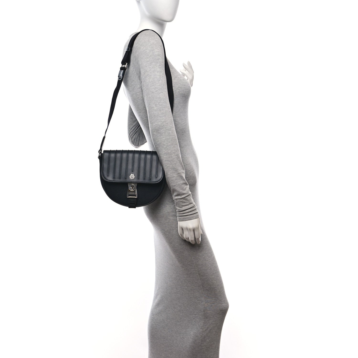 Rimowa Calfskin Canvas Never Still Crossbody Flap Bag Black 3 of 10