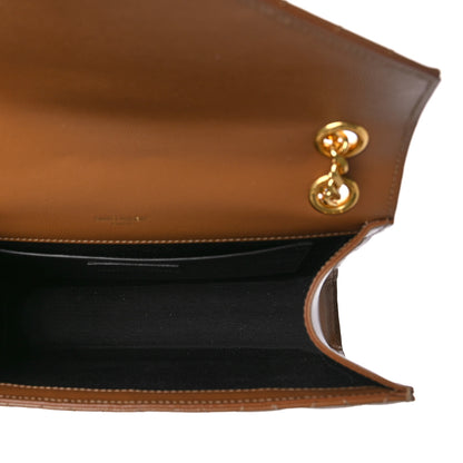 Saint Laurent Grain De Poudre Textured Mixed Matelasse Triquilt Medium Monogram Satchel Dune 5 of 9