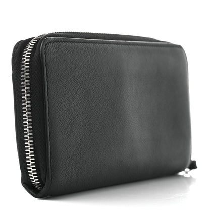 Louis Vuitton Calfskin Zippy Lockme Wallet Black 3 of 9