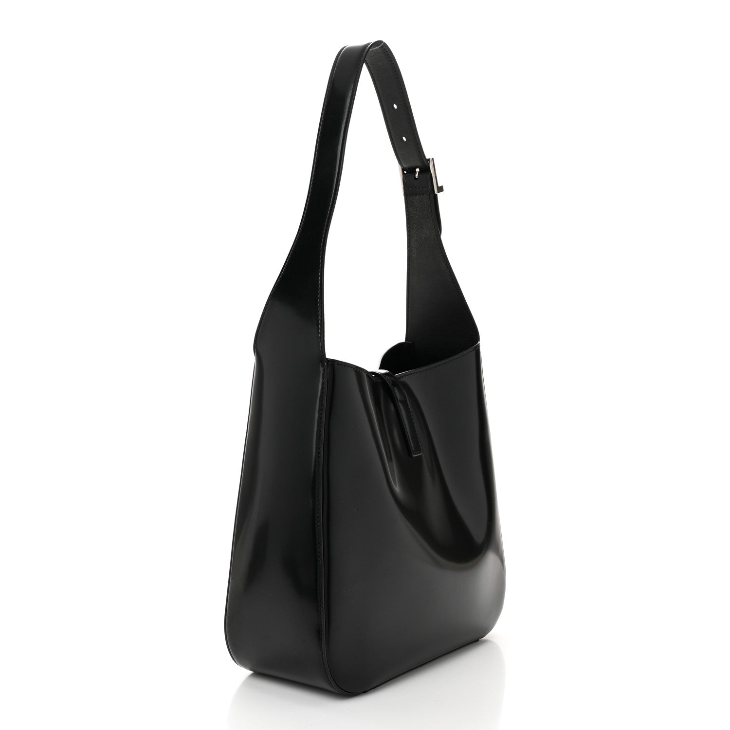 Saint Laurent Patent Small Le 5 A 7 Supple Hobo Black 4 of 11
