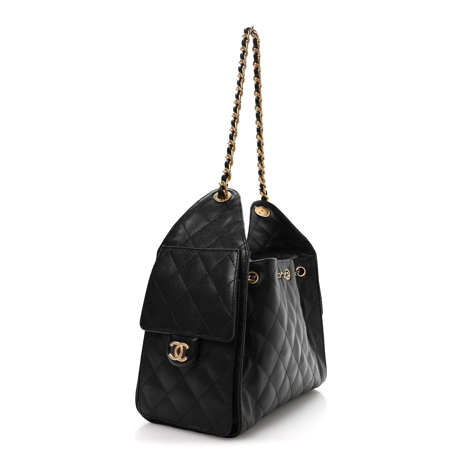 Chanel Caviar Quilted Small Chanel 25 Handbag Black 3 of 10