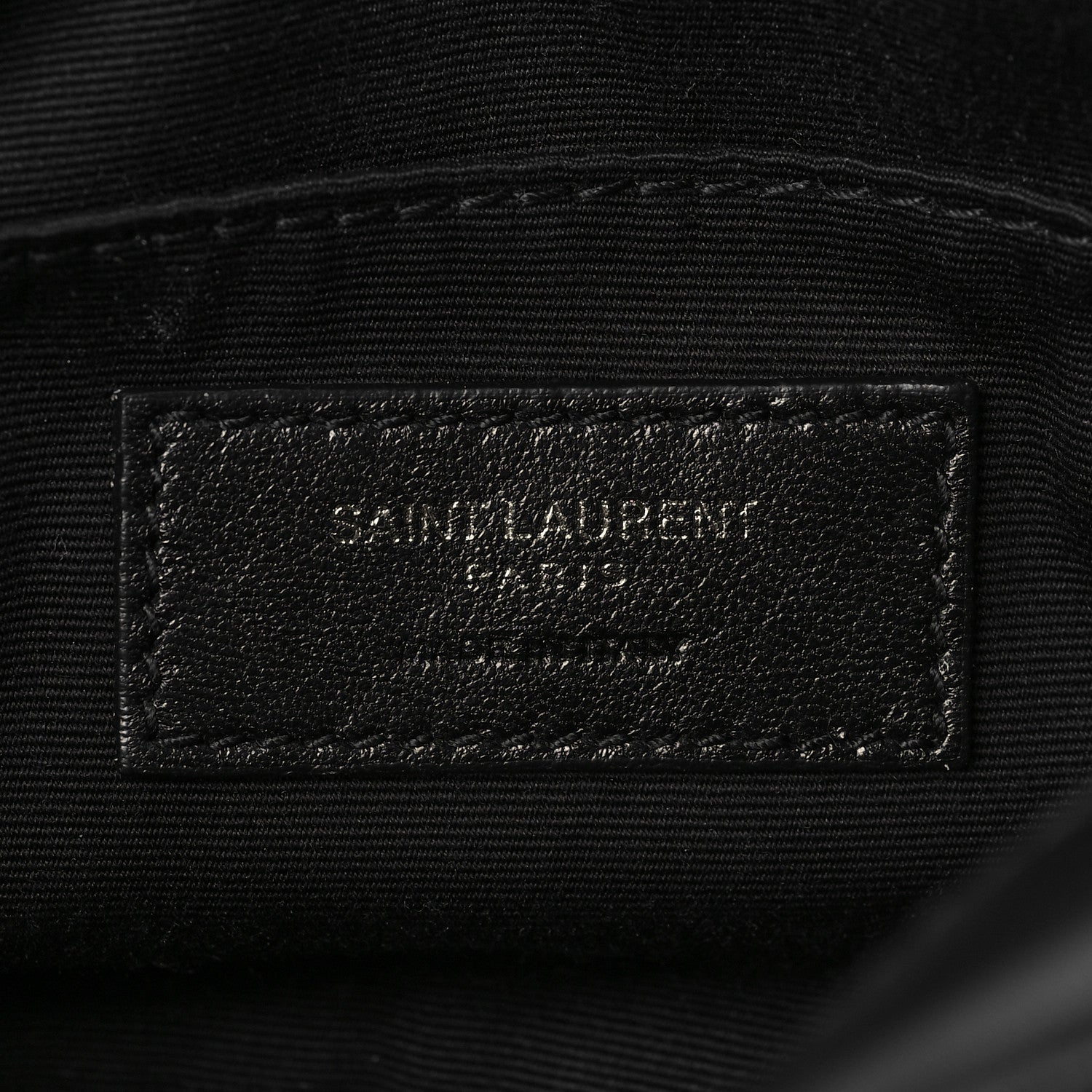 Saint Laurent Calfskin Matelasse Monogram Lou Belt Bag Black 6 of 7
