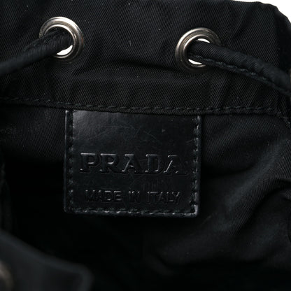 Prada Nylon Vela Drawstring Pouch Black 6 of 13