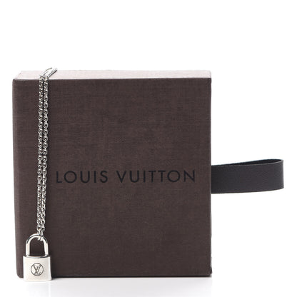 Louis Vuitton Sterling Silver Lockit Necklace 6 of 6