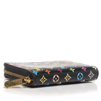 Louis Vuitton Monogram Multicolor Zippy Coin Purse Black 4 of 6