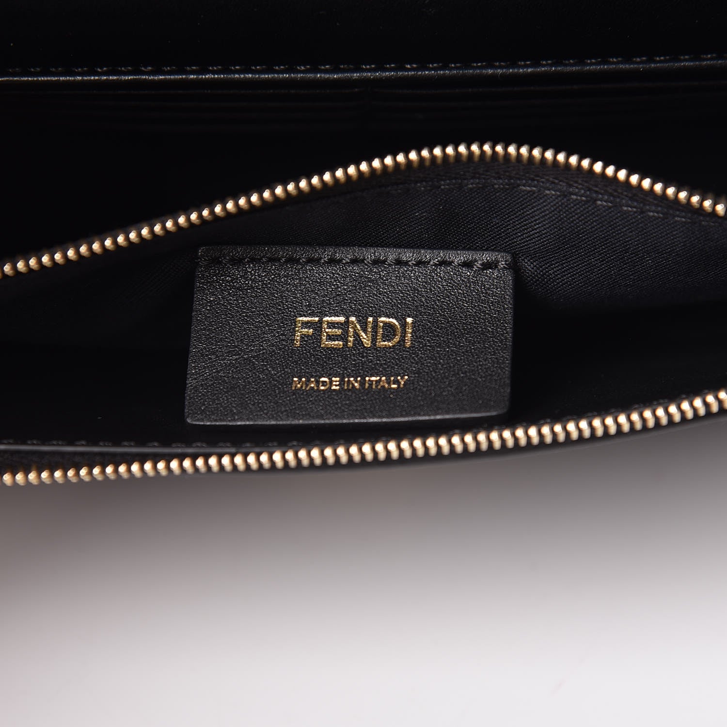 Fendi Vitello Liberty Lucido F is Fendi Medium Envelope Wallet on Chain Black 6 of 14