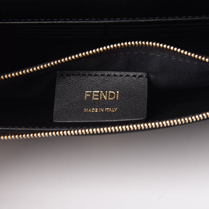 Fendi Vitello Liberty Lucido F is Fendi Medium Envelope Wallet on Chain Black 6 of 14