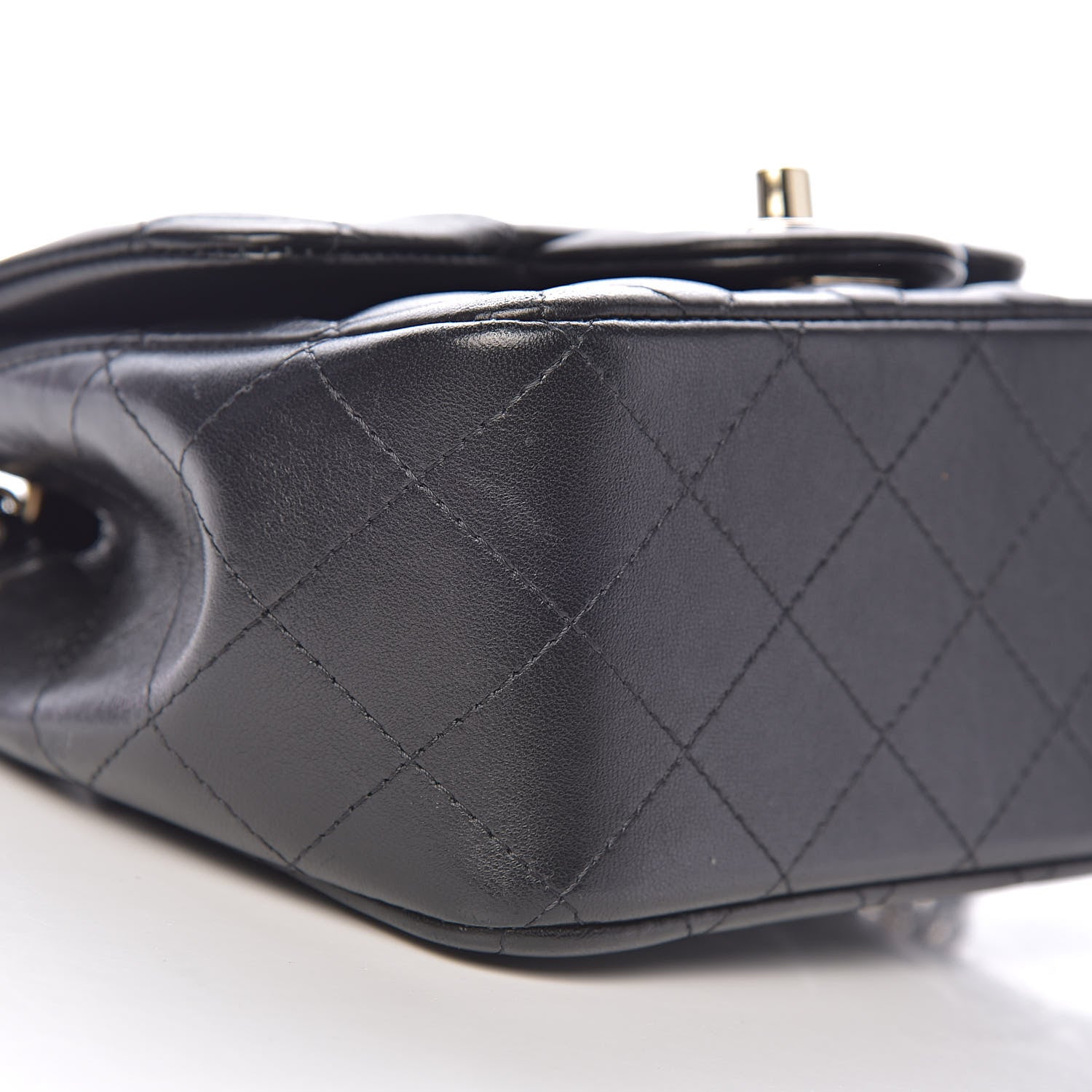 Chanel Lambskin Quilted Mini Square Flap Black 8 of 11