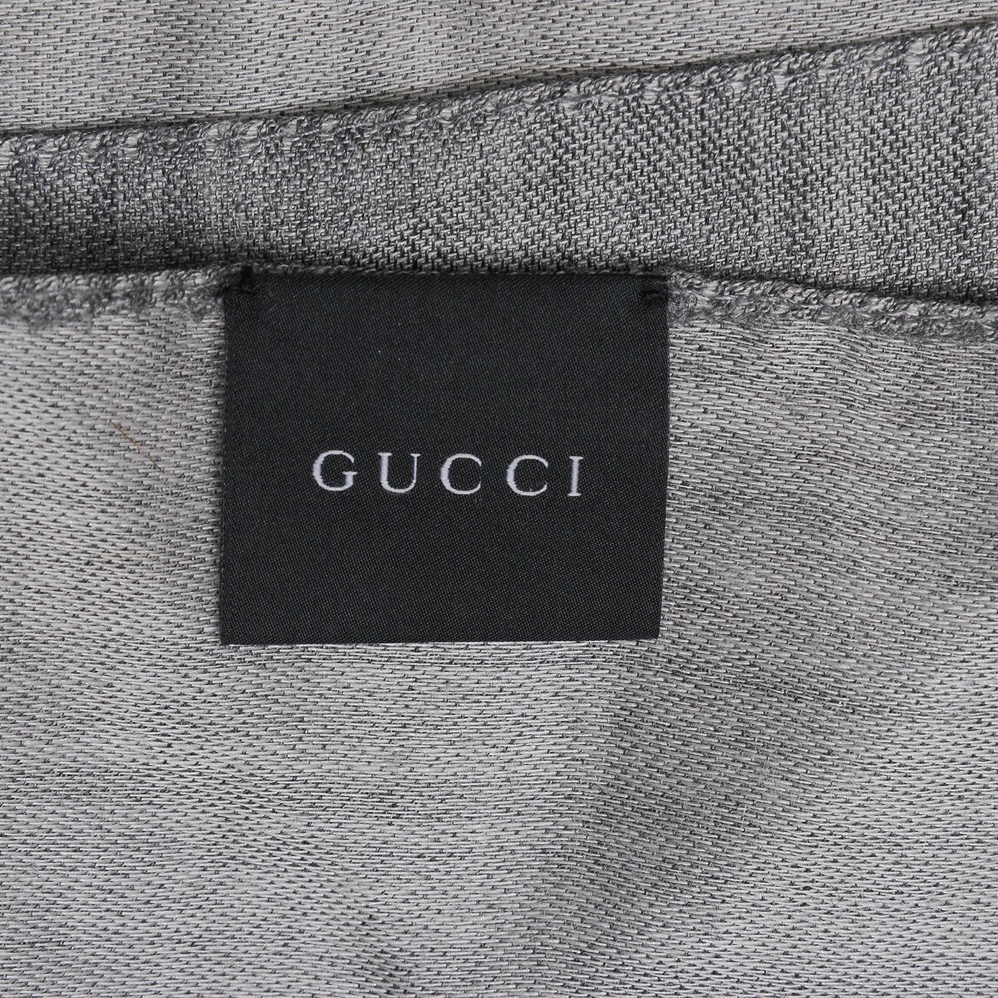 Wool Silk GG Monogram GGNat Scarf Lead