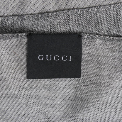 Gucci Wool Silk GG Monogram GGNat Scarf Lead 6 of 7