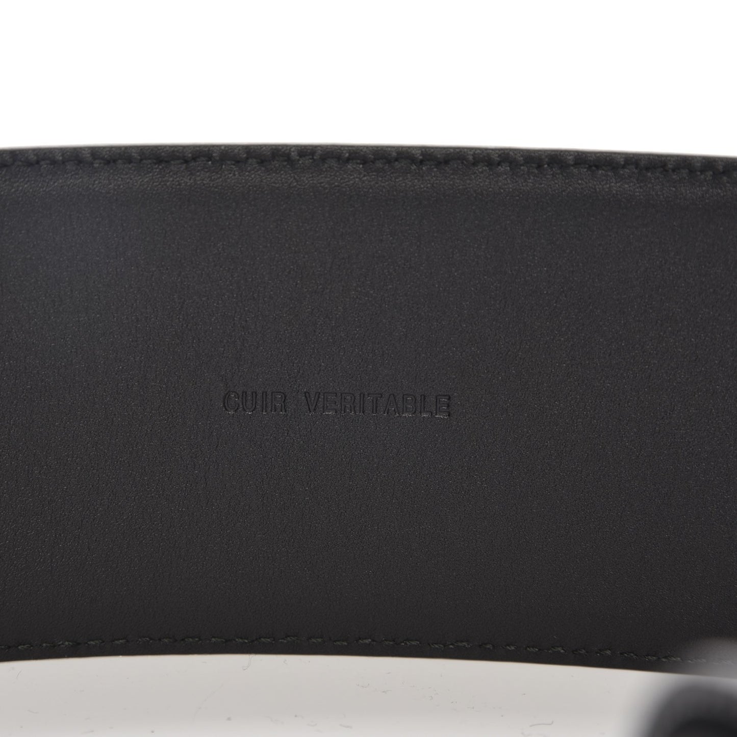 Calfskin Resin Gabrielle CC Logo Belt 75 Black White