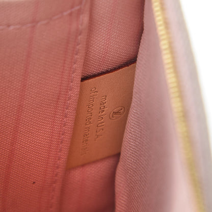 Louis Vuitton Damier Azur Neverfull MM GM Pochette Rose Ballerine 7 of 10