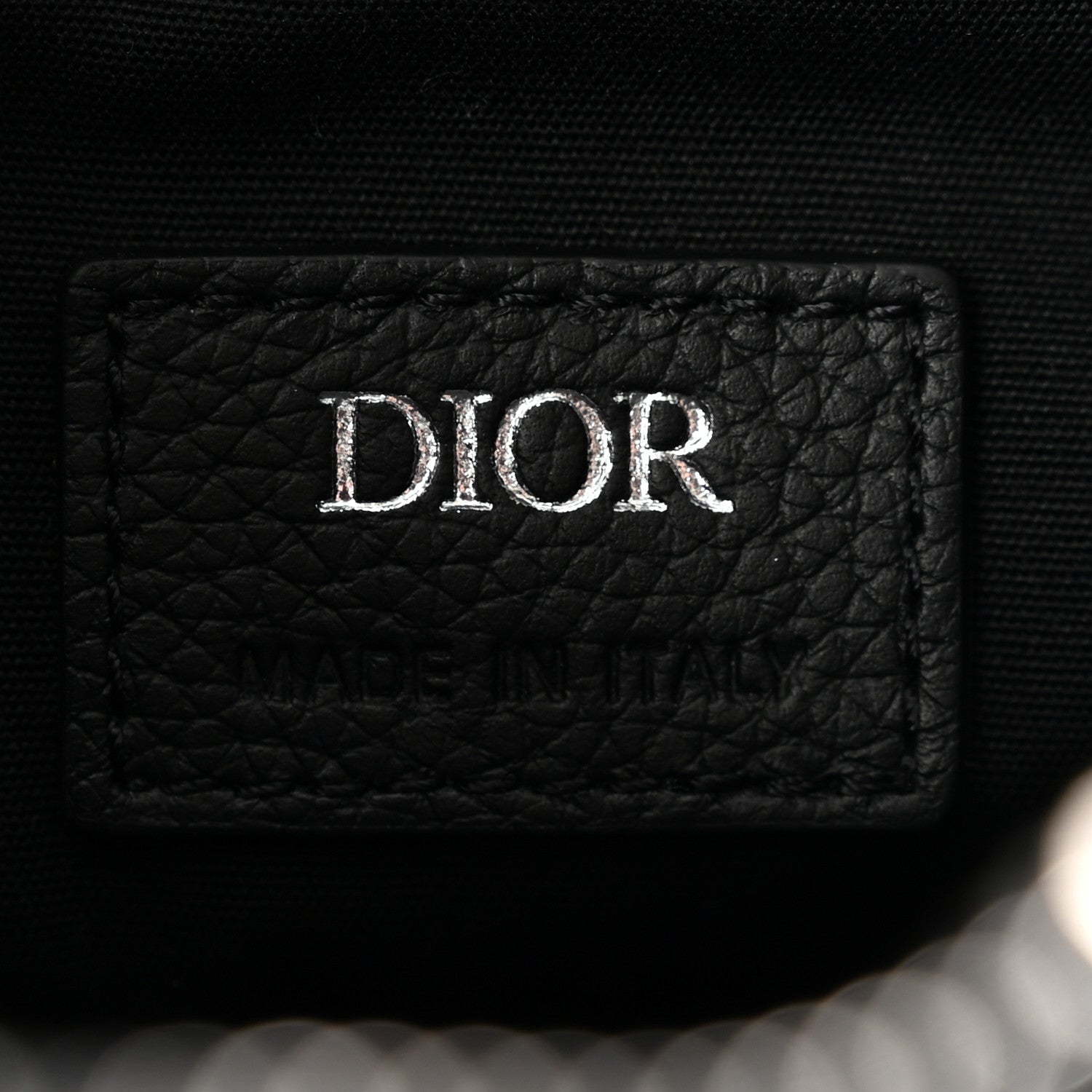 Christian Dior Oblique Mens Saddle Bag Black Blue 6 of 11