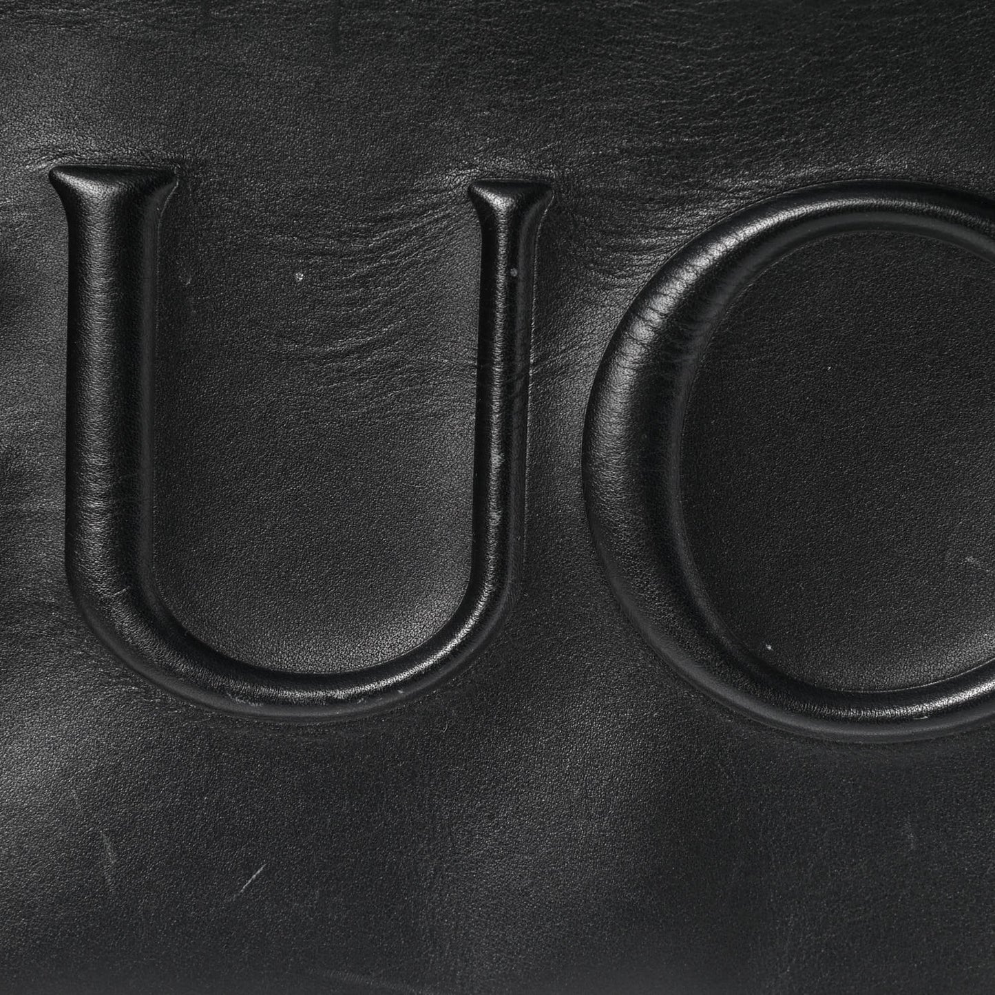 Calfskin Embossed XL Clutch Black