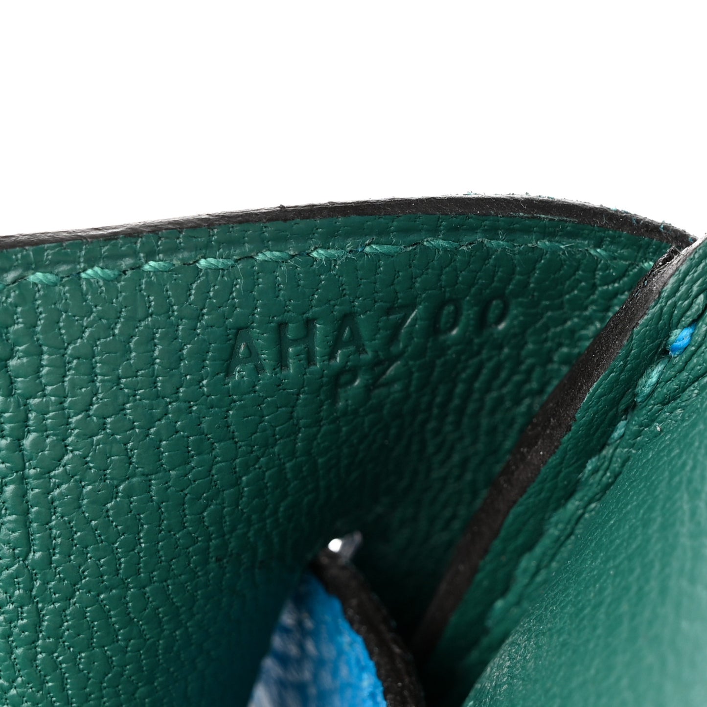 Togo Verso Birkin 30 Bleu Zanzibar Malachite