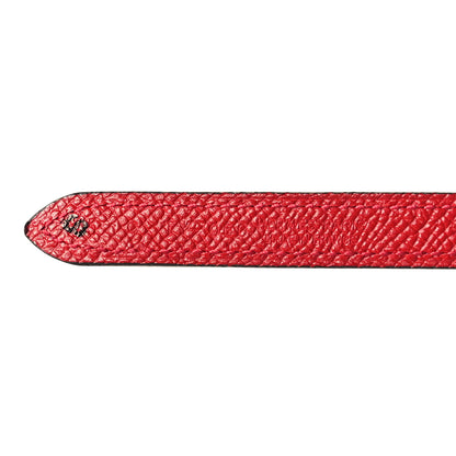 Hermes Epsom Swift 13mm H Medor Belt 80/32 Rouge Casaque Magnolia 4 of 6