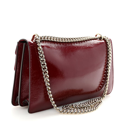Gucci Crinkled Patent Small Dionysus Shoulder Bag Rosso Ancora Red 3 of 9