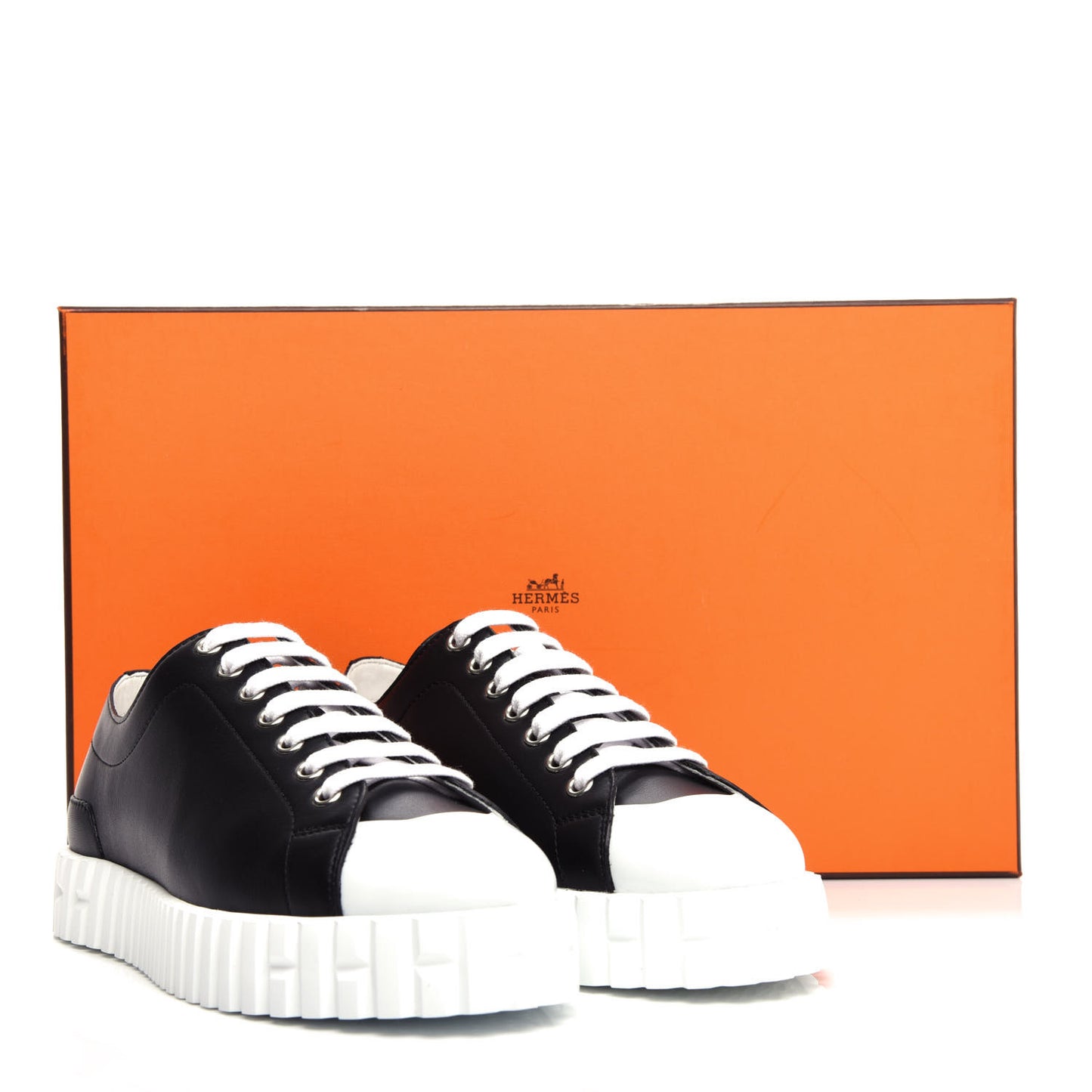 Calfskin Cross Sneakers 36 Black