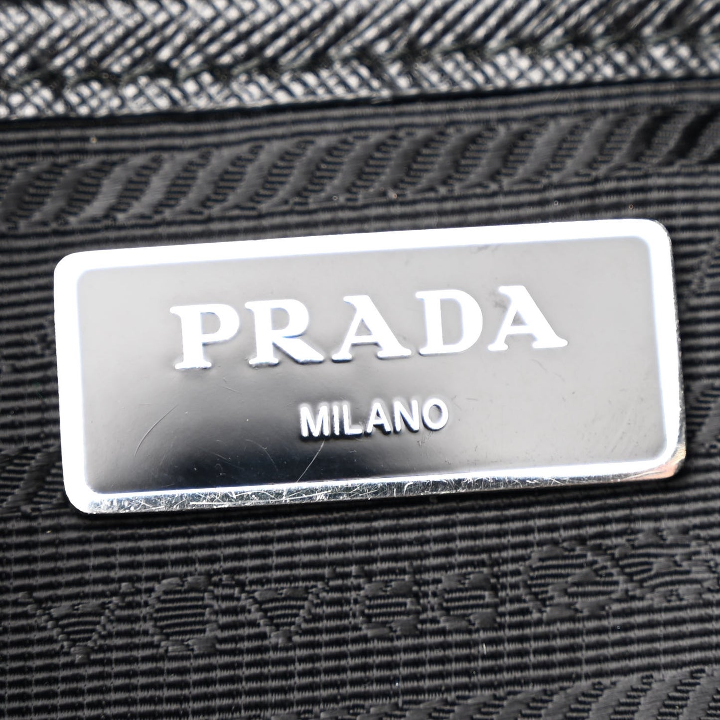 Re-Nylon Saffiano Medium Backpack Black