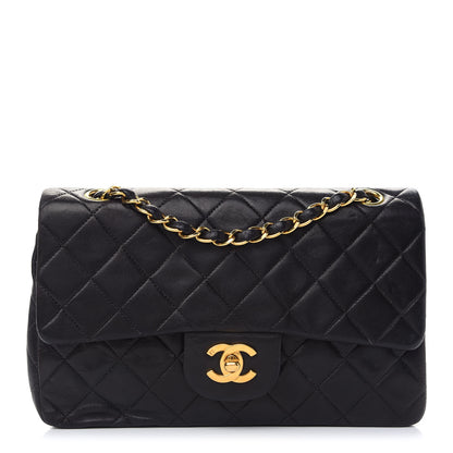 Chanel Lambskin Quilted Small Double Flap Black 1 of 11