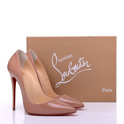 Christian Louboutin Patent So Kate 120 Pumps 37 Nude 8 of 8