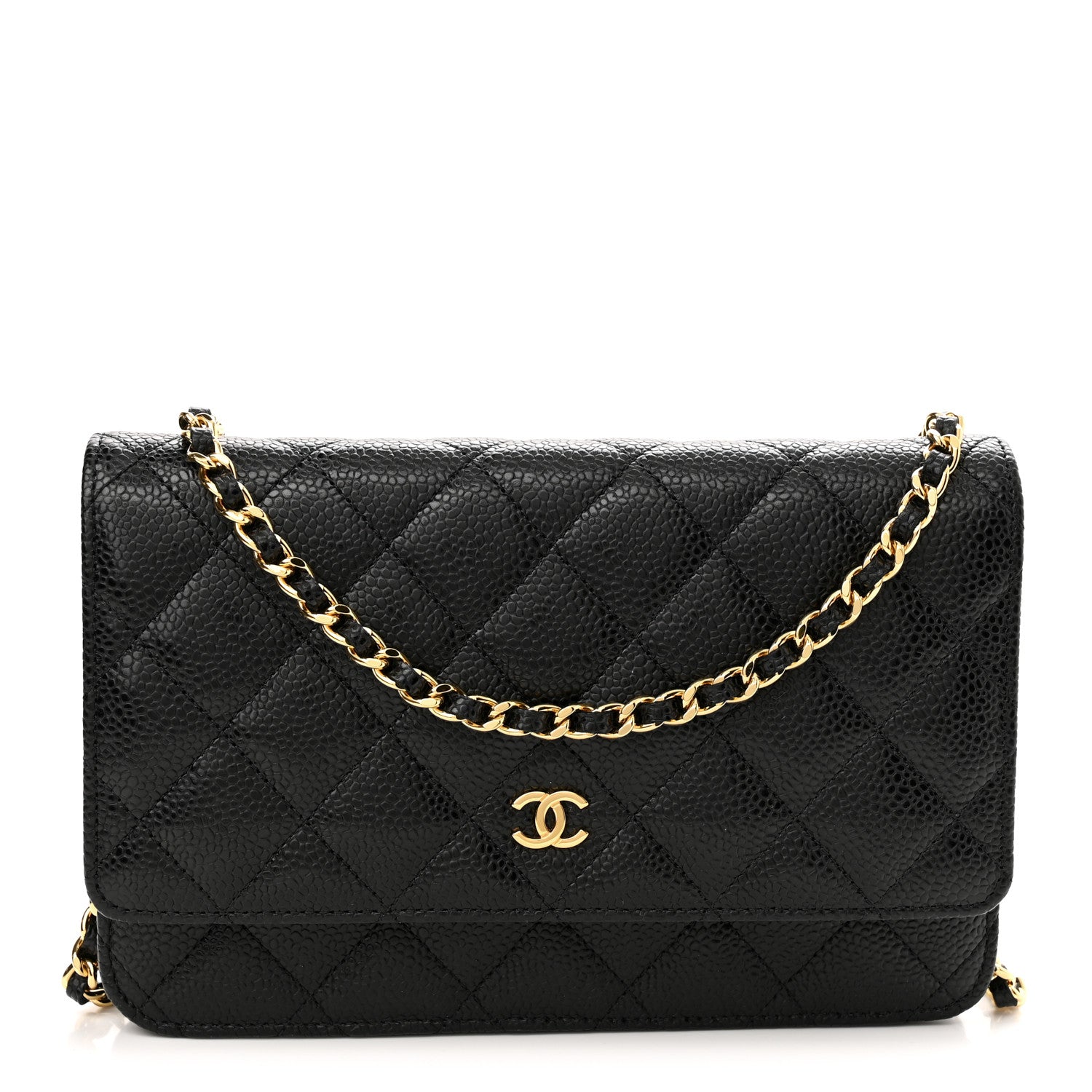 Chanel Caviar Quilted Wallet On Chain WOC Black 1 of 12