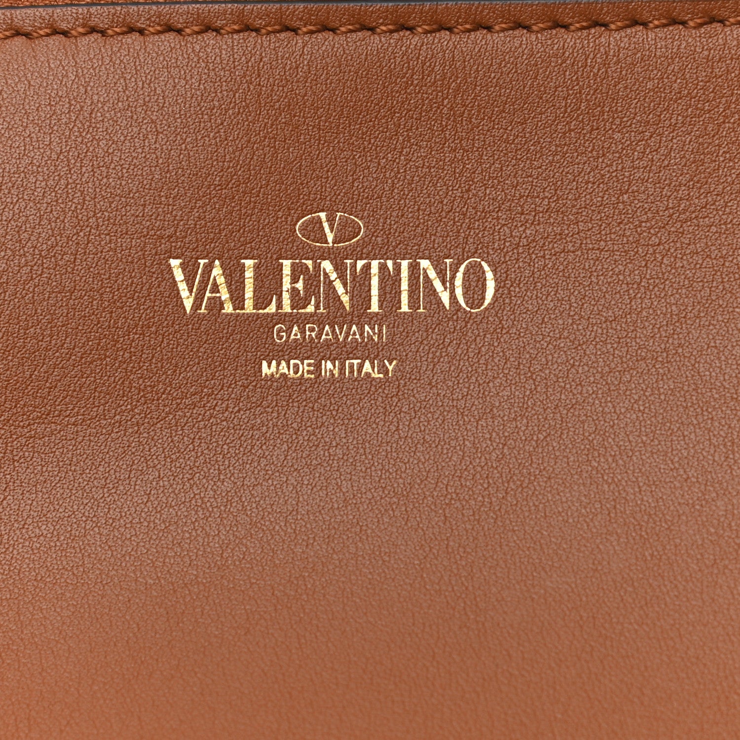 Valentino Garavani Calfskin The Rope Shopper Tan 8 of 11