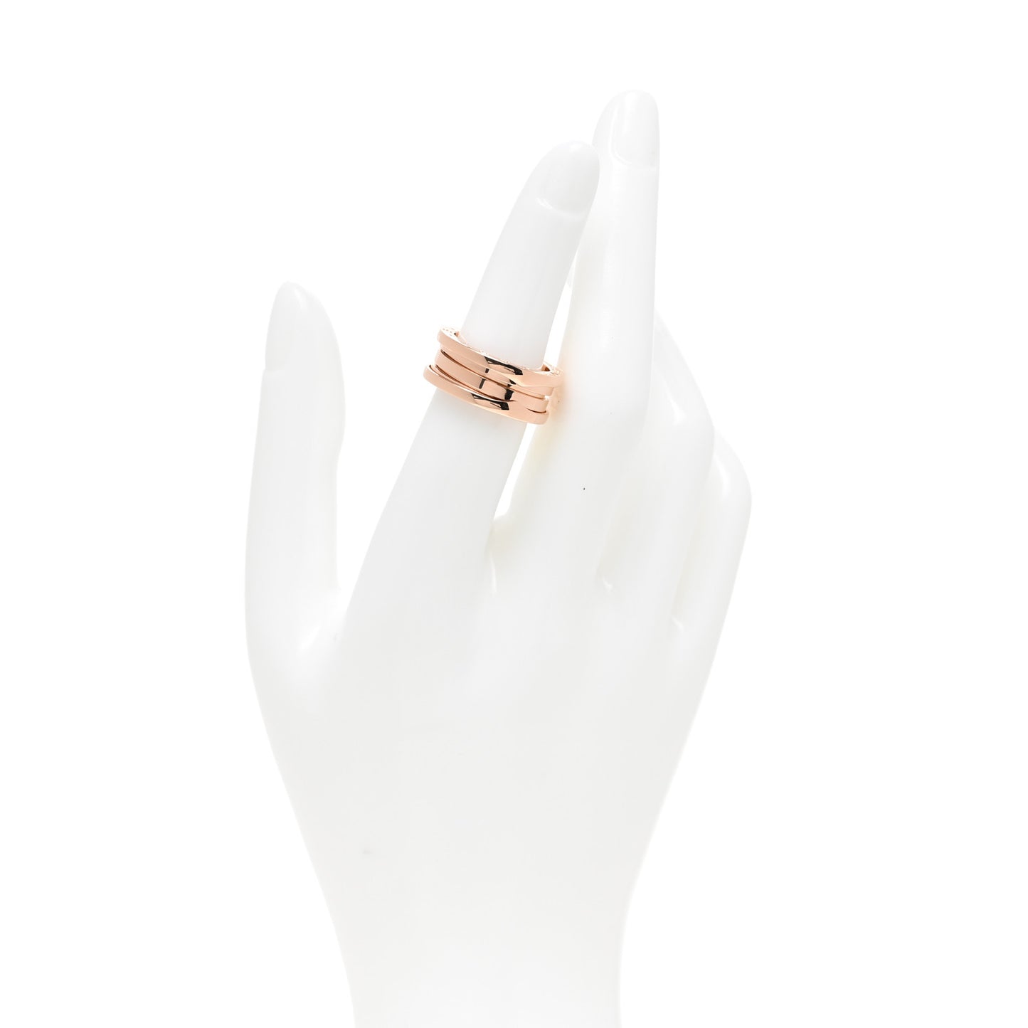 18K Rose Gold B.Zero1 Three-Band Ring 52 6