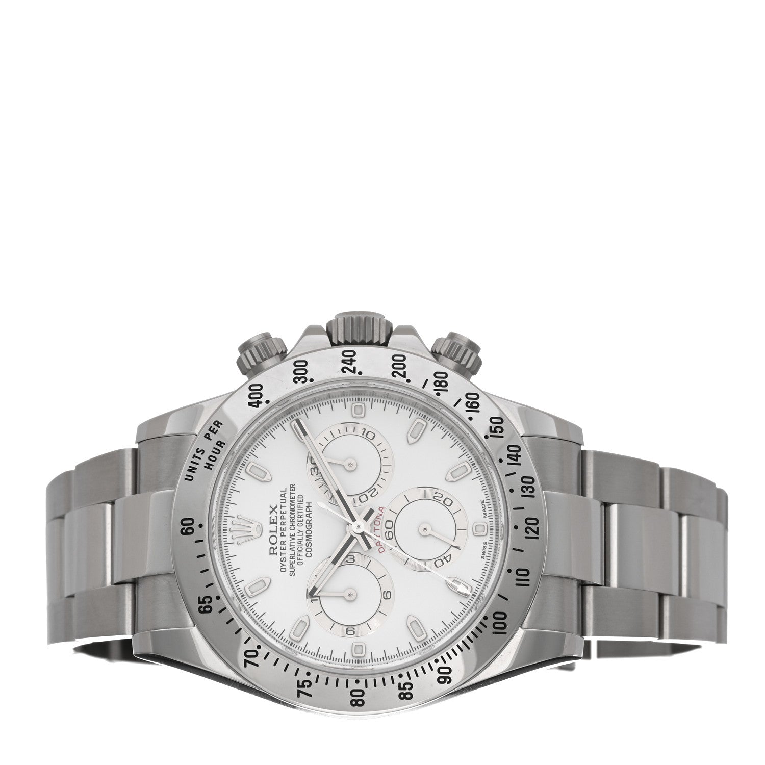 Rolex Stainless Steel 40mm Oyster Perpetual Cosmograph Daytona Watch White 116520 2 of 5