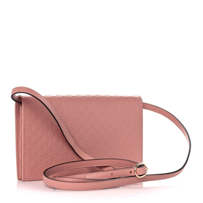 Gucci Microguccissima Crossbody Wallet Soft Pink 1 of 10