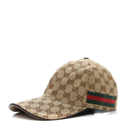 Gucci Monogram Web Baseball Hat M Beige Cocoa 1 of 6