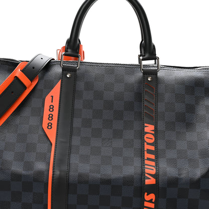 Louis Vuitton Damier Cobalt Race Keepall Bandouliere 55 7 of 9