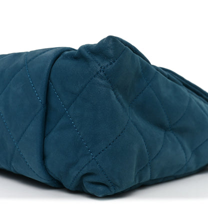 Chanel Iridescent Calfskin Large Chic Quilt Flap Blue 10 of 10