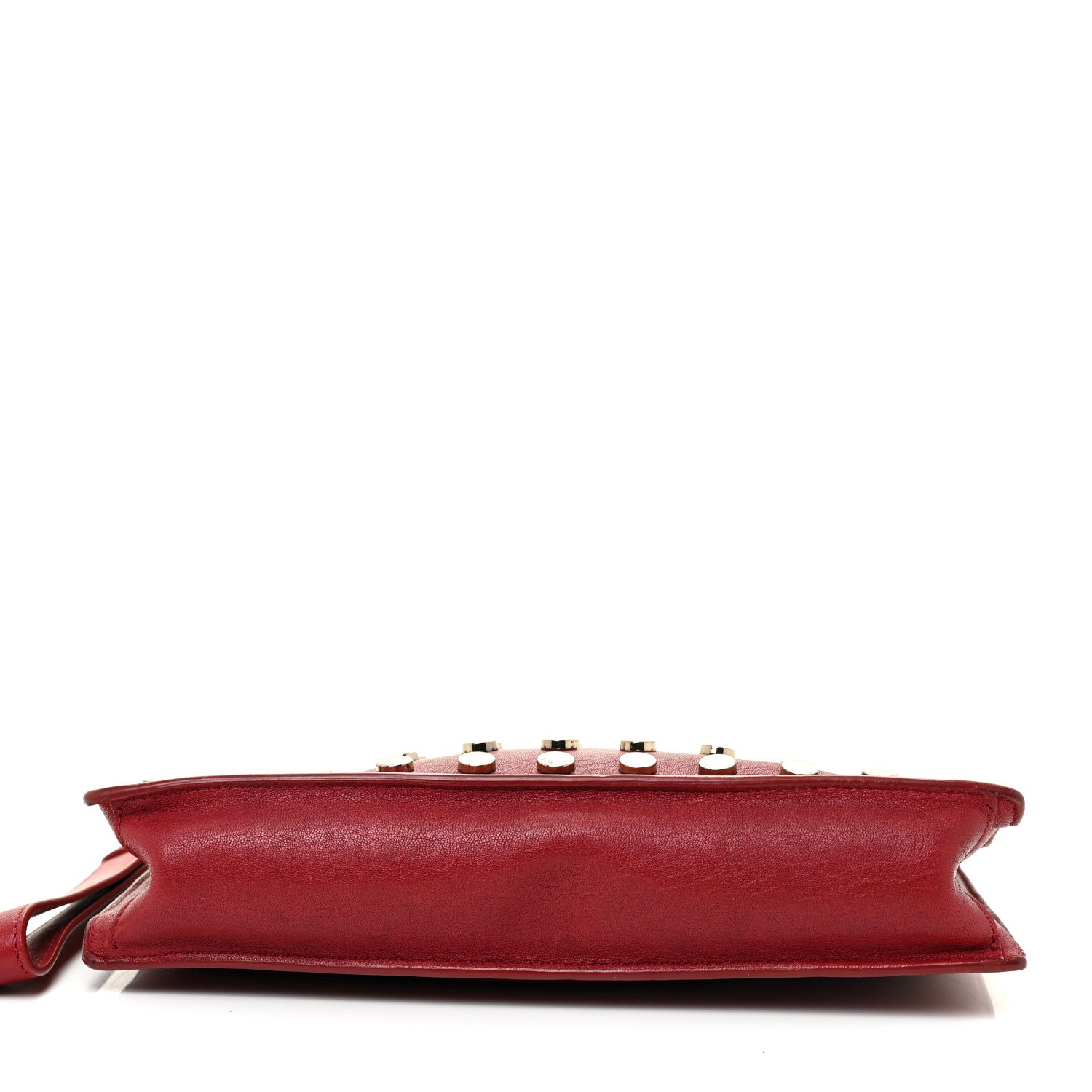 Versace Calfskin Studded Crossbody Red 14 of 17