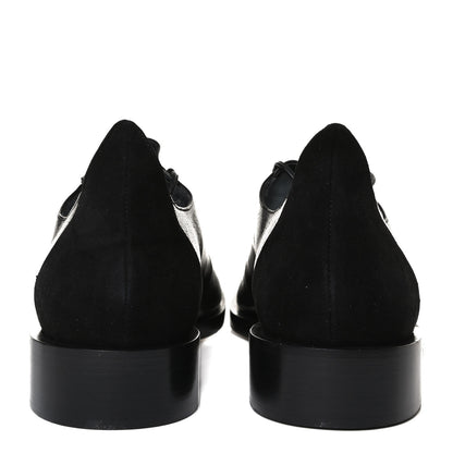 Givenchy Grained Calfskin Suede GV3 Derby Shoes 40 Black 6 of 16