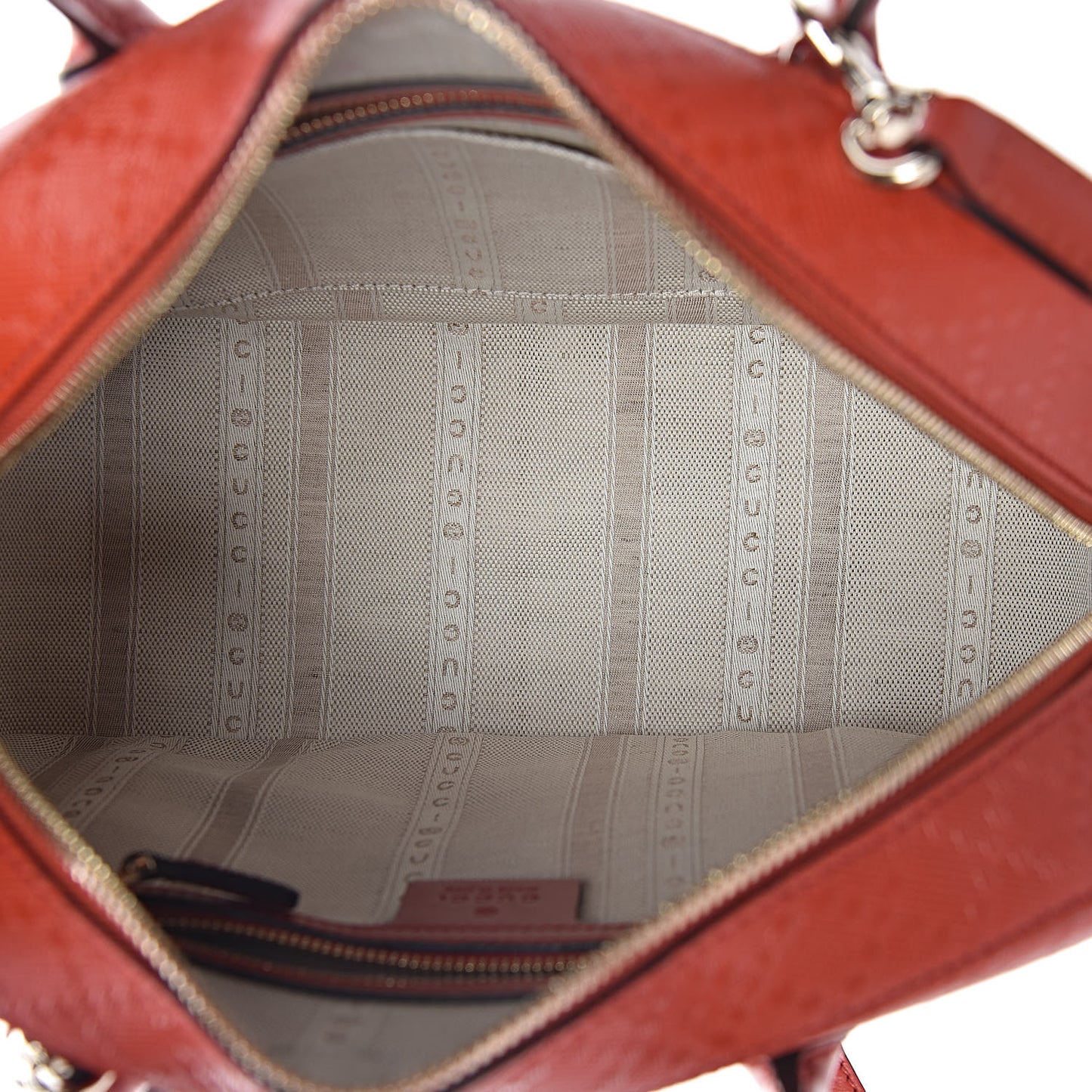 Calfskin Diamante Small Top Handle Bag Red