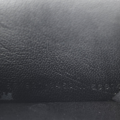 Balenciaga Metallic Goatskin Logo Mini Everyday Wallet Argent Black 8 of 11