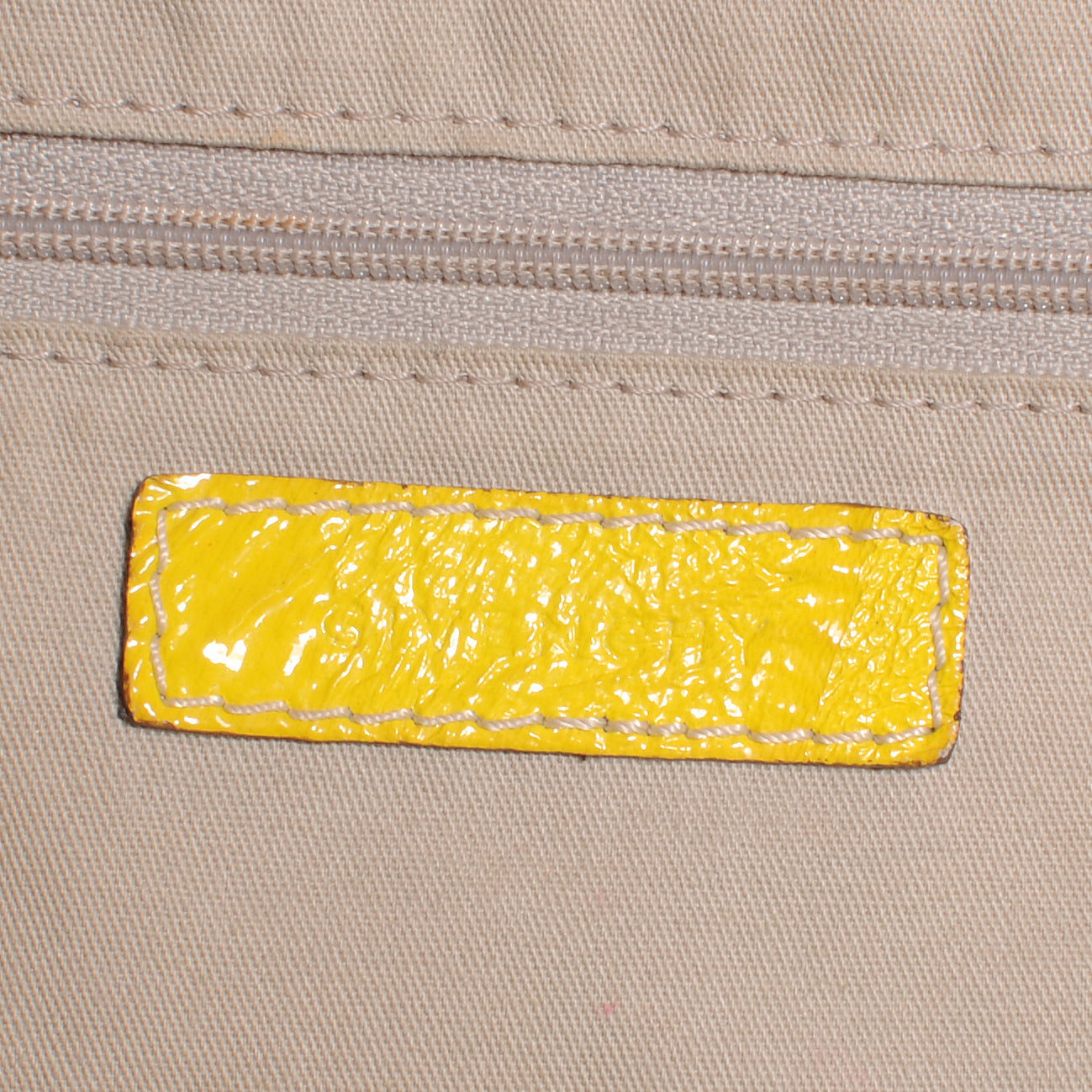 Givenchy Crinkled Patent Leather Medium Nightingale Yellow 7 of 8
