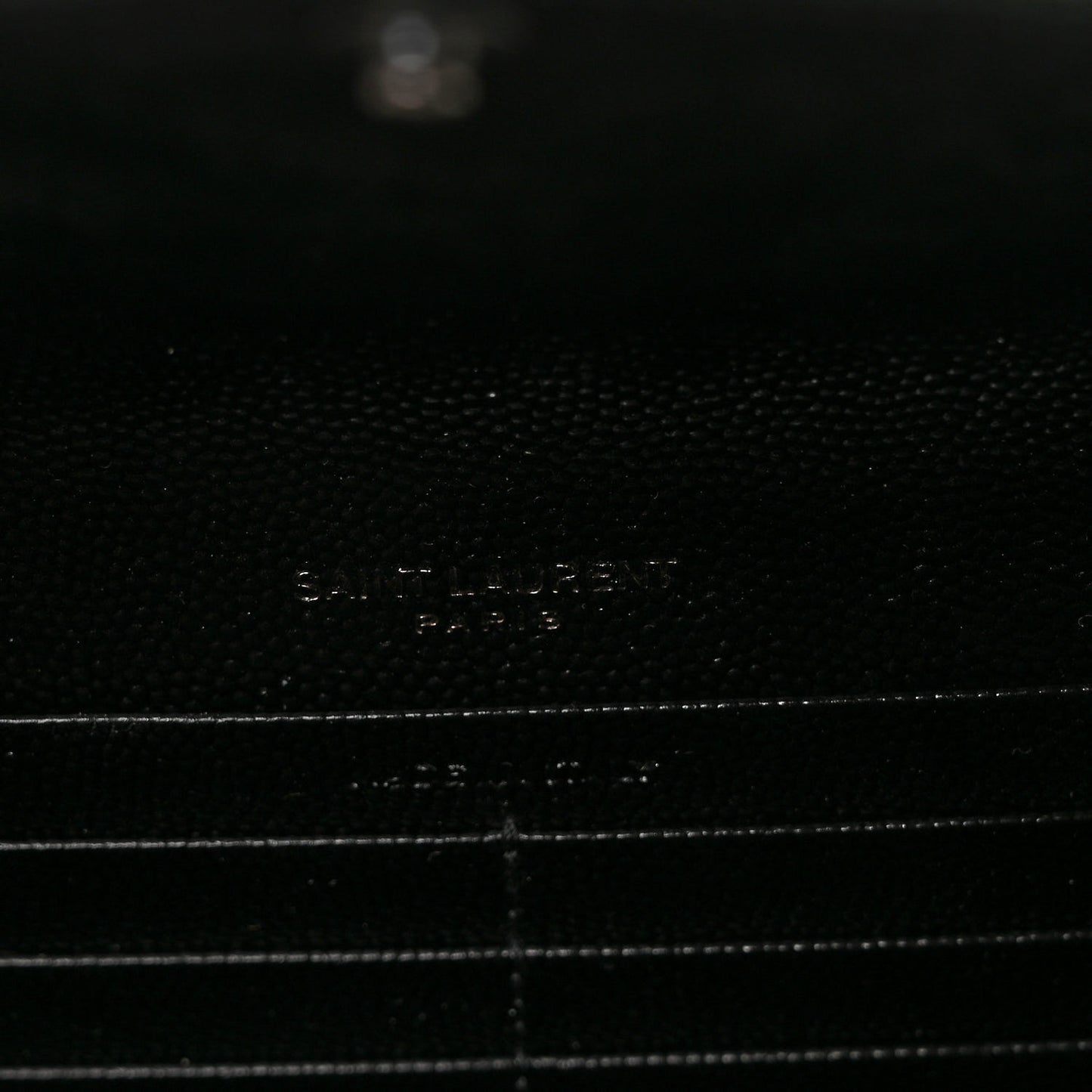 Grain De Poudre Matelasse Chevron Monogram Flap Wallet Black