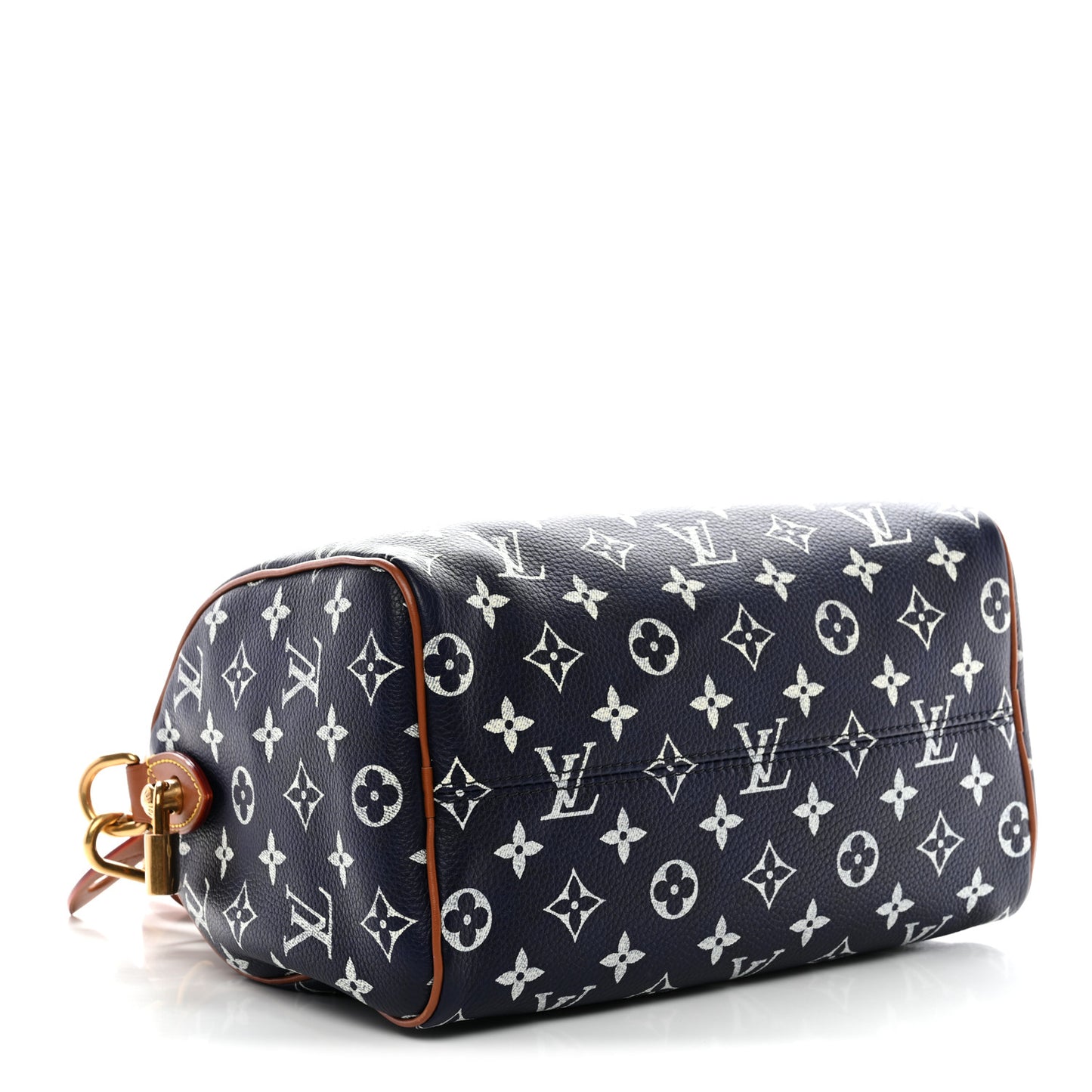 Calfskin Monogram Speedy P9 Bandouliere 25 Indigo