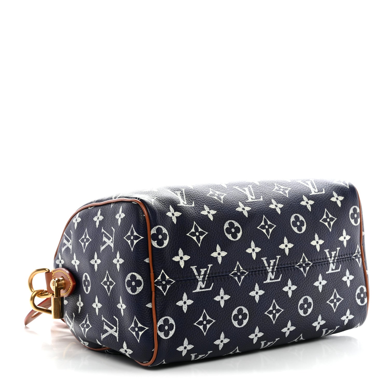Louis Vuitton Calfskin Monogram Speedy P9 Bandouliere 25 Indigo 4 of 10