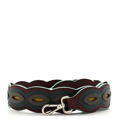 Fendi Vitello Dolce Scalloped Strap You Blue Purple Multicolor 1 of 4